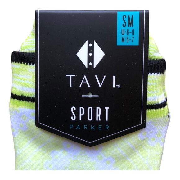 TAVI Sport NIP Women Ultra Lite Compression Low Rise Parker Socks Citrus Small - Picture 4 of 9